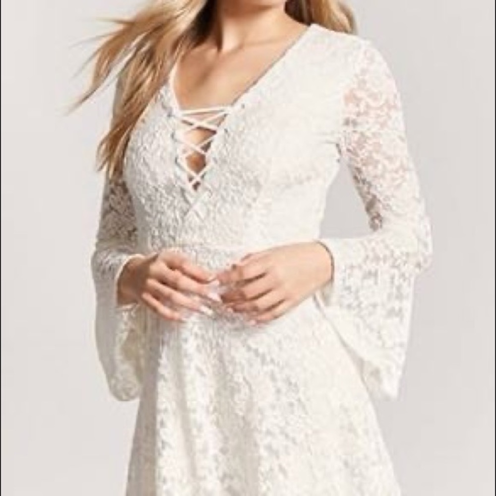 Lace Bell Sleeve Dress
